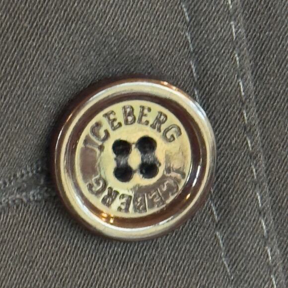 Iceberg - Made in Italy, vintage black trench coat, size 46 - Picture 5 of 13